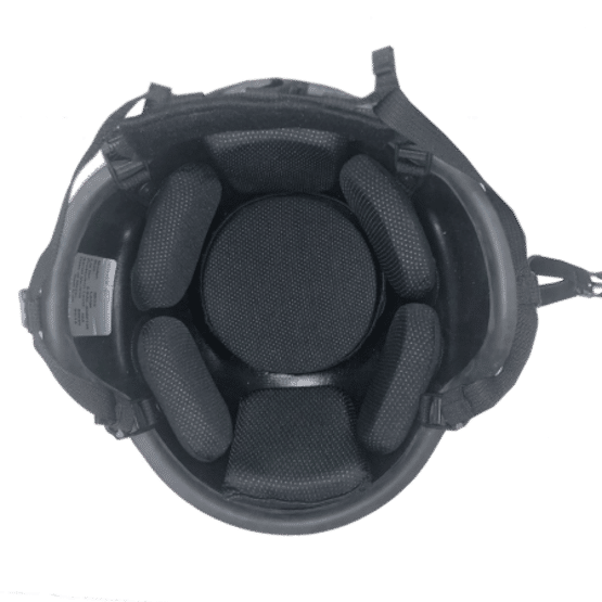 United Shield International ACH MICH High Cut MIL Helmet includes a 4D 7-Pad System and USI BOA harness